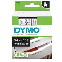Nastro D1 458000 - 19 mm x 7 mt - nero-trasparente - Dymo - S0720820 - 5411313452106 - DMwebShop