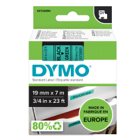 Nastro D1 458090 - 19 mm x 7 mt - nero-verde - Dymo - S0720890 - 5411313452199 - DMwebShop