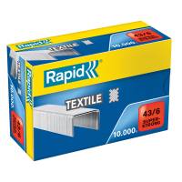 Punti Super Strong Textile - 43/6 - acciaio zincato per tessuti - conf. 10000 pezzi - Rapid - 24872200 - 7313468722005 - DMwebShop