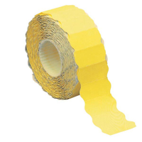 Etichetta a onda - permanente - 26 x 12 mm - giallo fluo - rotolo da 1500 etichette - conf. 16 pezzi - Markin - X3502612GI - 37905A - DMwebShop