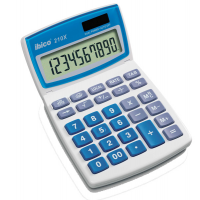 Calcolatrice da tavolo - 210X - 10 cifre - bianco - Ibico - IB410079 - 013465410079 - DMwebShop