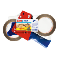 Tendinastro Dispenser 57455 - nastri fino a 50 mm - 2 rotoli di nastro color avana 50 mm x 66 mt - inclusi - Tesa 57455-00001-02