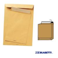 Busta a sacco - avana - serie Monodex - soffietti laterali - fondo quadro - strip adesivo - 30 x 40 x 4 cm - 120 gr - conf. 250 pezzi - Blasetti - 936 - 8007758009363 - DMwebShop