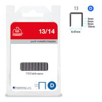 Punti - 13/14 - 14 mm - metallo - conf. da 1120 punti - Romeo Maestri - 1110509 - 8005231435104 - DMwebShop