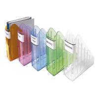 Portariviste Classic - 29,5 x 27 cm - dorso 7,5 cm - azzurro trasparente - Arda - TR4118BL - 8003438341150 - DMwebShop