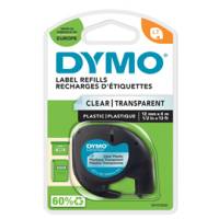 Nastro Letratag 122670 - 12 mm x 4mt - plastica - trasparente - Dymo - S0721530 - 5411313122672 - DMwebShop