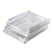 Vaschetta portacorrispondenza Nimbus - 26,8 x 5,5 x 33 cm - cristallo trasparente - Rexel - 2101504 - 5028252176408 - DMwebShop