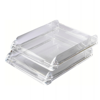 Vaschetta portacorrispondenza Nimbus - 26,8 x 5,5 x 33 cm - cristallo trasparente - Rexel - 2101504 - 5028252176408 - DMwebShop