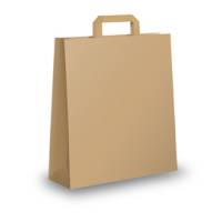 Shopper in carta maniglie piattina - 22 x 10 x 29 cm - avana - conf. 25 sacchetti - Mainetti Bags - 031298 - 8029307031298 - DMwebShop