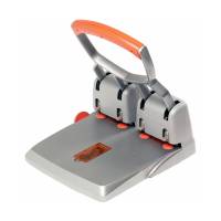 Perforatore HDC150 - massimo 150 fogli - 4 fori - passo 8 cm - grigio-arancio - Rapid - 23223100 - 7313462231008 - DMwebShop