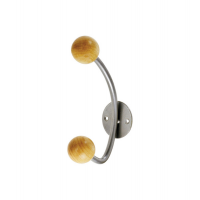 Appendiabiti da muro - 2 pomelli - 15 x 5 x 8,5 cm - argento - Alco - U702821 - 4007735028213 - DMwebShop