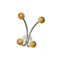 Appendiabiti da muro - 4 pomelli - 15 x 15 x 8,5 cm - argento - Alco - U702822 - 4007735028220 - DMwebShop