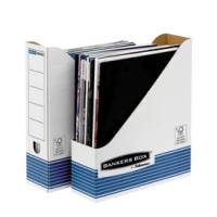 Portariviste System - formato utile 7,8 x 31,1 x 25,8 cm - bianco-blu - conf. 10 pezzi - Bankers Box - 0026301 - 43859520985 - DMwebShop
