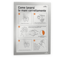 Cornice magnetica Duraframe - A5 - 15 x 21 cm - silver - conf. 2 pezzi - Durable - 4871-23 - DMwebShop
