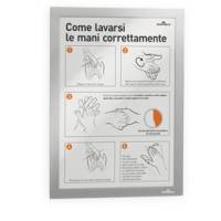 Cornice espositiva Duraframe - A4 - 21 x 29,7 cm - silver - conf. 2 pezzi - Durable - 4872-23 - 57341A - DMwebShop