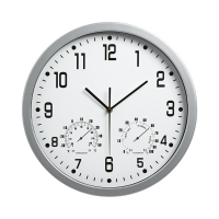Orologio da parete Weather Station - Ø 35 cm - bianco - Lebez 3217