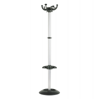 Appendiabiti Jolly - 8 posti - 168 x 40 cm - con portaombrelli nero-grigio - Unisit - APUJOL/G - 8050043741103 - DMwebShop