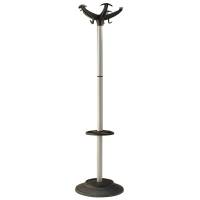 Appendiabiti con portaombrelli - 5 posti - 168 x 46 cm - nero-grigio - Unisit - APUEL/G - 8050043742698 - DMwebShop