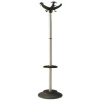 Appendiabiti con portaombrelli - 5 posti - 168 x 46 cm - nero-grigio - Unisit - APUEL/G - 8050043742698 - DMwebShop