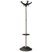Appendiabiti con portaombrelli - 5 posti - 168 x 46 cm - nero-grigio - Unisit - APUEL/G - 8050043742698 - DMwebShop