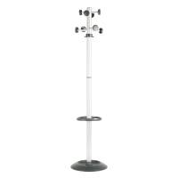 Appendiabiti Totem con portaombrelli - 8 posti - 175 x 39 cm - grigio-nero - Unisit - APUTO/G - 8050043741998 - DMwebShop