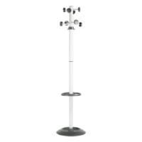 Appendiabiti Totem con portaombrelli - 8 posti - 175 x 39 cm - grigio-nero - Unisit - APUTO/G - 8050043741998 - DMwebShop