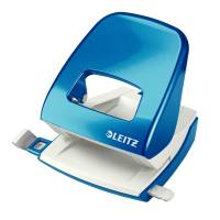 Perforatore 5008 New NeXXt WOW - passo 8 cm - massimo 30 fogli - 2 fori - blu metallizzato - Leitz - 50081236 - 4002432395965 - DMwebShop
