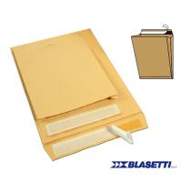 Busta a sacco avana serie Monodex soffietti laterali strip adesivo - 25 x 35,3 x 4 cm - 120 gr - conf. 250 pezzi - Blasetti - 0844 - 8007758008441 - DMwebShop