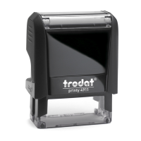 Timbro Original Printy 4.0 4911 - autoinchiostrante - personalizzabile - 38 x 14 mm - 4 righe - Trodat 43070