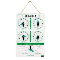 Cartello orario con catenella - acrilico - Lebez - 4506 - 8007509048009 - DMwebShop