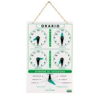 Cartello orario con catenella - acrilico - Lebez - 4506 - 8007509048009 - DMwebShop