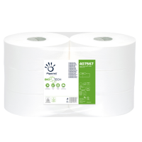 Carta igienica Maxi Jumbo Bio Tech - 2 veli - microgoffrata - 16,5 gr - Ø 27 cm - 9,5 cm x 300 mt - pacco 6 rotoli - Papernet - 407567 - 8024929475673 - DMwebShop