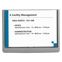 Targa per porte-pareti Click Sign - 21 x 14,9 cm - A5 - Durable 4866-37