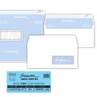 Busta Silver90 Strip Laser FSC - con finestra - internografata - 11 x 23 cm - 90 gr - bianco - conf. 500 pezzi - Pigna - 0220921AM - 8059020921231 - DMwebShop