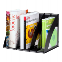 Portariviste modulare - 6 divisori regolabili - 30 x 22 x 22 cm - nero - Cep - 1006750011 - 3462156750104 - DMwebShop