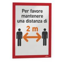 Cornice espositiva Duraframe - A4 - 21 x 29,7 cm - rosso - conf. 2 pezzi - Durable - 4872-03 - 71564CNF01 - DMwebShop