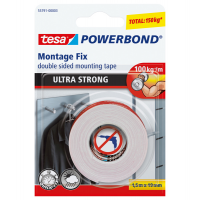 Nastro biadesivo Powerbond Ultra Strong - 19 mm x 1,5 mt - bianco - Tesa - 55791-00002-04 - 4042448217363 - DMwebShop