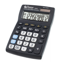 Calcolatrice da tavolo - 73032 - 12 cifre - nero - Titanium - CD2695-12RP - 8025133026743 - DMwebShop
