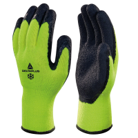 Guanti da lavoro Apollon Winter - acrilico felpato - palmo in schiuma di lattice - taglia 09 - giallo fluo-nero - Deltaplus - VV735JA09 - 3295249178277 - DMwebShop