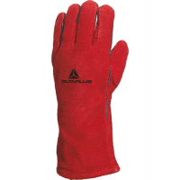 Guanti per saldatori CA515R - pelle crosta di bovino - taglia 10 - rosso - conf. 12 pezzi - Deltaplus - CA515R10 - 3295249025939 - DMwebShop