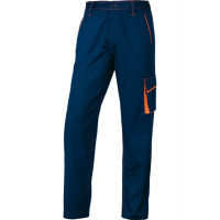 Pantalone da lavoro Panostyle M6PAN - sargia-poliestere-cotone - taglia L - blu-arancio - Deltaplus