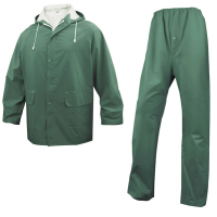 Completo impermeabile EN304 - giacca + pantalone - poliestere-PVC - taglia XL - verde - Deltaplus
