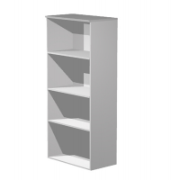 Mobile Easy - alto a giorno - 80 x 35 x 180 cm - grigio - Artexport - 038+039 9-GRIGIO - DMwebShop