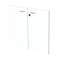 Coppia ante Easy - in melaminico - per mobile basso - 80 x 67 cm - spessore 18 mm - bianco - Artexport - 60067M 3-BIANCO - DMwebShop