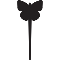 Silhouette Tags - forma farfalla - nero - set 5 pezzi - Securit - TAG-BUTTERFLY-5 - 8718226499004 - DMwebShop