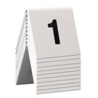 Numeri per tavoli - set da 1 a 10 - Securit - TN-1-10-WT - 8718226498113 - DMwebShop