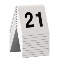 Numeri per tavoli - set da 21 a 30 - Securit - TN-21-30-WT - 8718226498137 - DMwebShop