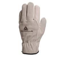 Guanti da lavoro FCN29 - palmo in pelle fiore di bovino - dorso in crosta di bovino - taglia 09 - bianco - conf. 12 pezzi - Deltaplus - FCN2909 - 3295249028879 - DMwebShop