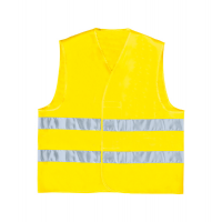 Gilet alta visibilita' GILP2 - poliestere - taglia L - giallo fluo - Deltaplus