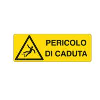 Cartello segnalatore - 35 x 12,5 cm - PERICOLO DI CADUTA - alluminio - Cartelli Segnalatori - E1757K - 8769081757693 - DMwebShop